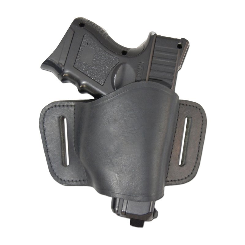 Funda exterior OWB compacta de cuero de paso de cinturón - Vista 1