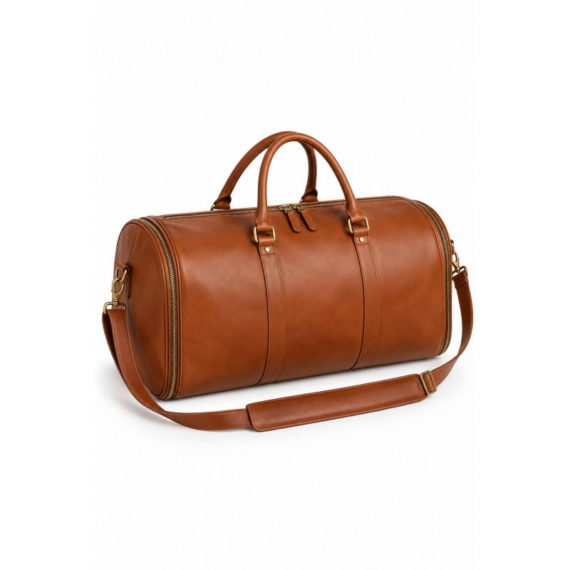 Bolso de viaje de piel convertible en portatrajes - Bolso cerrado