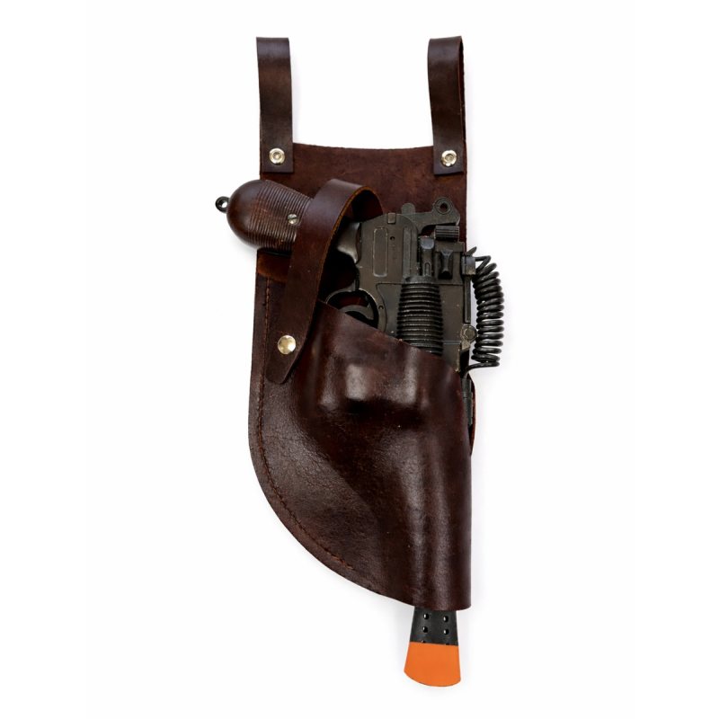 Funda moldeada de cuero marrón oscuro para Mauser Merr Sonn Power 5 con muesca - Vista 11