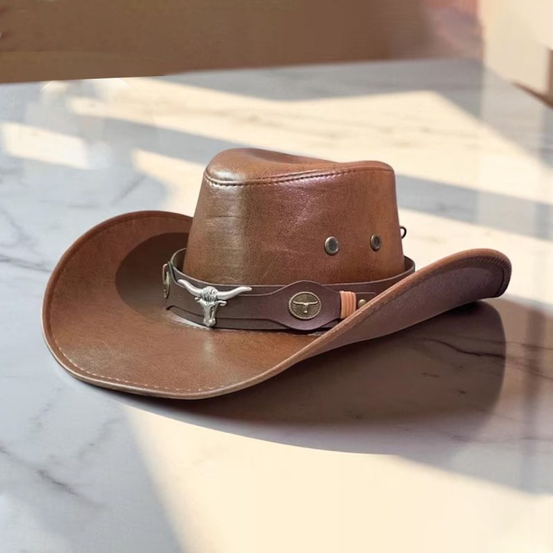 Sombrero western de vaquero de polipiel - Vista 37