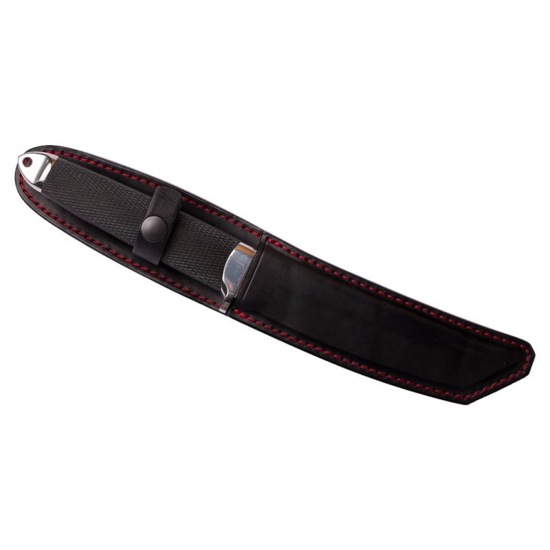 Funda de cuero Fieldcraft para cuchillo con cierre a presión - Vista 2