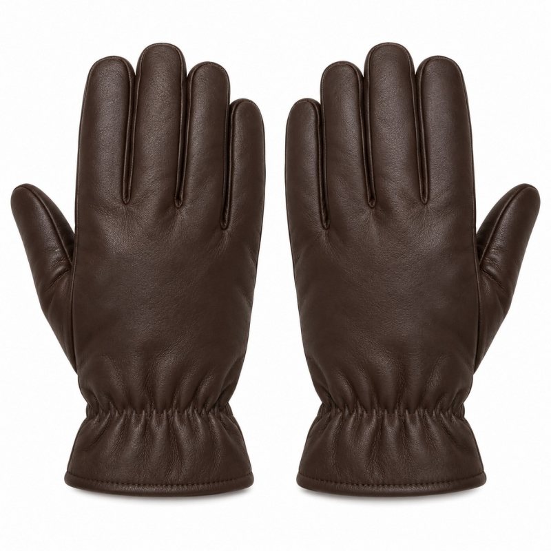 Guantes de invierno de piel con aislamiento - Vista completa del producto