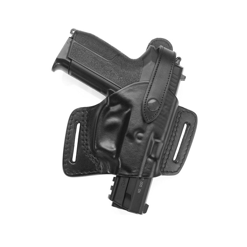 Funda exterior OWB de cuero negro de porte alto - Vista 9