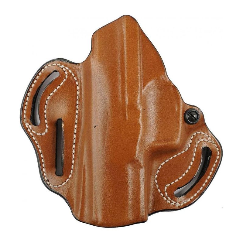 Kimber R7 Mako made-to-order OWB holster - style example 1: tan front