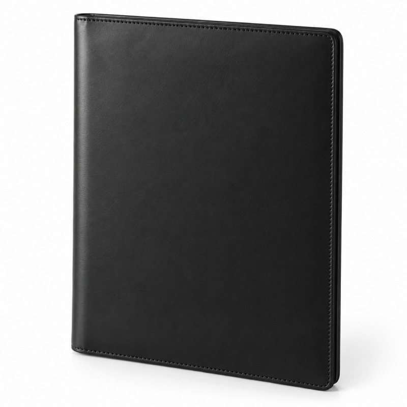 Carpeta profesional de piel para A4 - Vista exterior cerrada