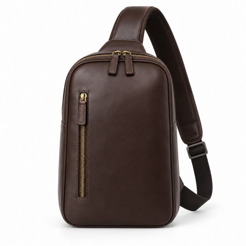 Mochila bandolera de piel para porte oculto - Vista completa del producto