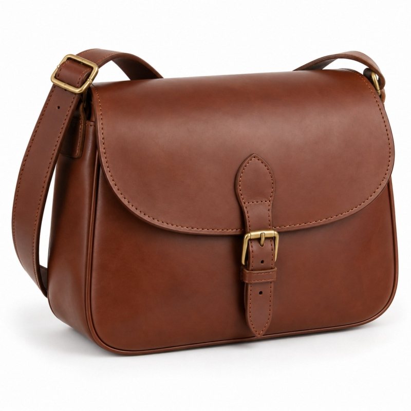 Bolsa bandolera de piel para cartuchos de escopeta - Vista completa del producto