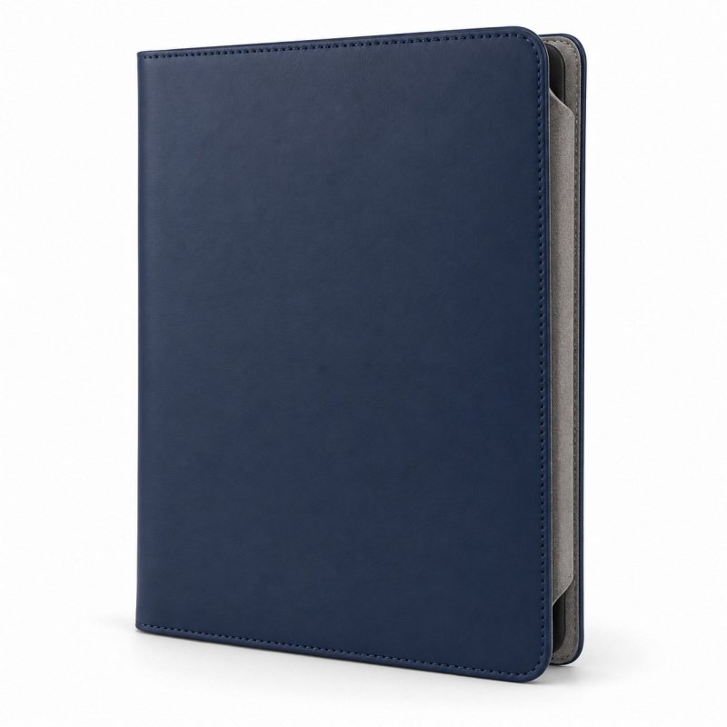 Funda folio de piel para tableta con soporte - Vista completa del producto