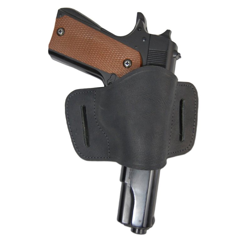 Funda de cuero de porte alto y paso de cinturón - Vista 1