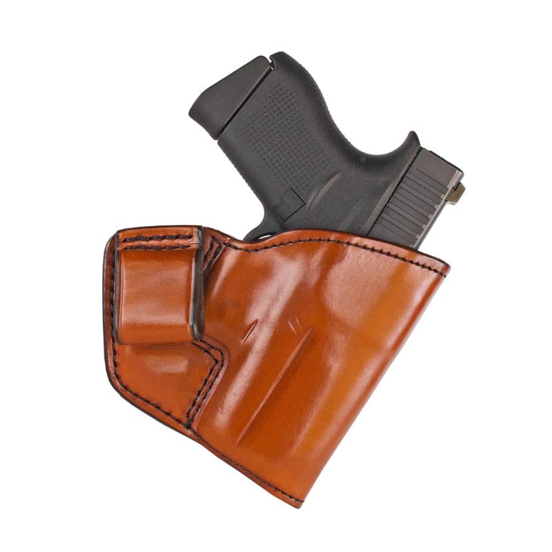 Funda interior IWB de cuero marrón claro de perfil fino - Vista 7