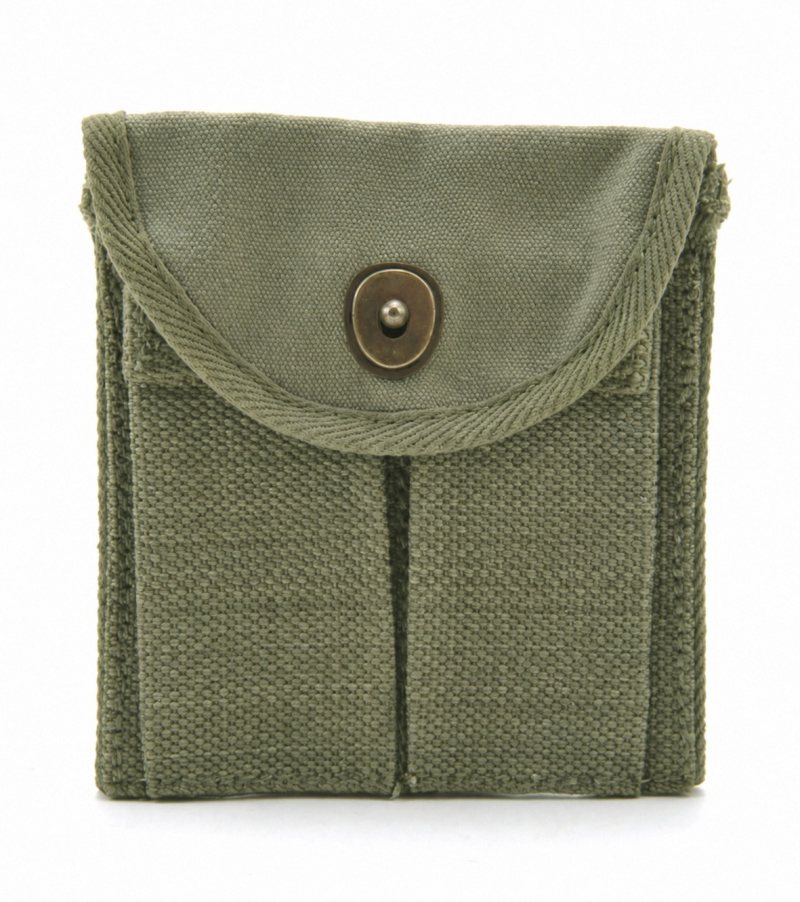Portacargador de culata de lona para carabina M1 de color verde oliva - Vista 2