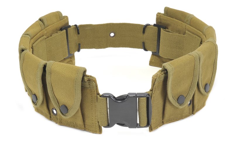 Cinturón canana para M1 Garand con hebilla moderna de color verde oliva - Vista 2