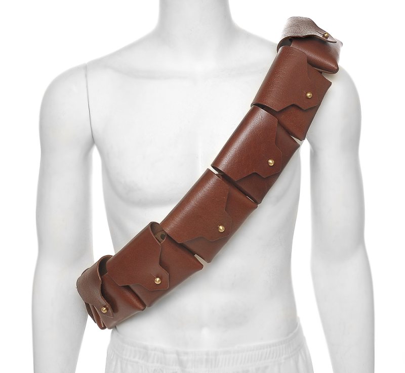 Bandolera de cuero marrón para peines de M1 Garand - Vista 2