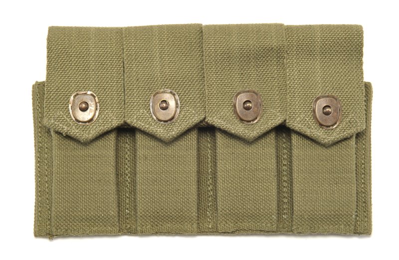 Portacargadores M1911 .45 de estilo Rigger de cuatro compartimentos de color verde oliva oscuro - Vista 2