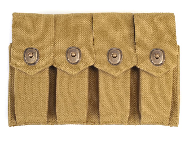 Portacargadores M1911 .45 de estilo Rigger de cuatro compartimentos de color caqui - Vista 2