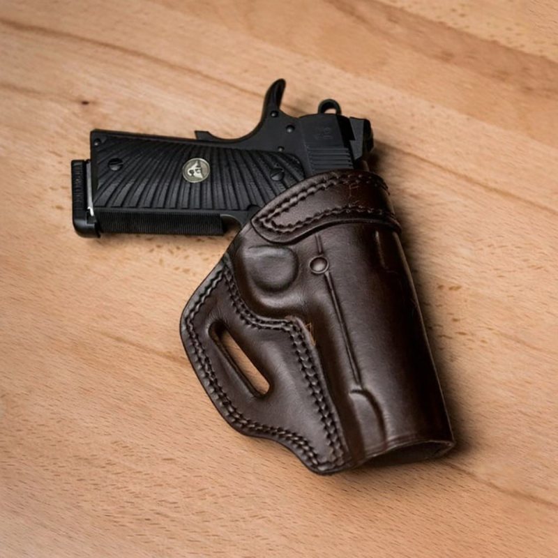 Funda exterior OWB de cuero de boca abierta para 1911 - Vista 6