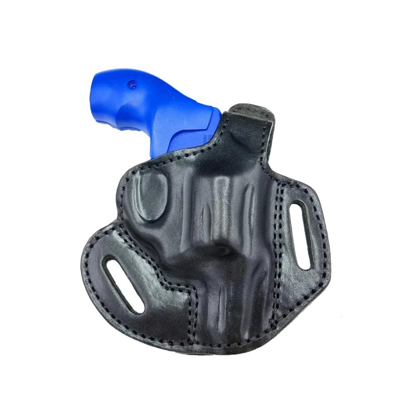 Funda exterior OWB de cinturón de cuero negro con cierre de pulgar - Vista 15