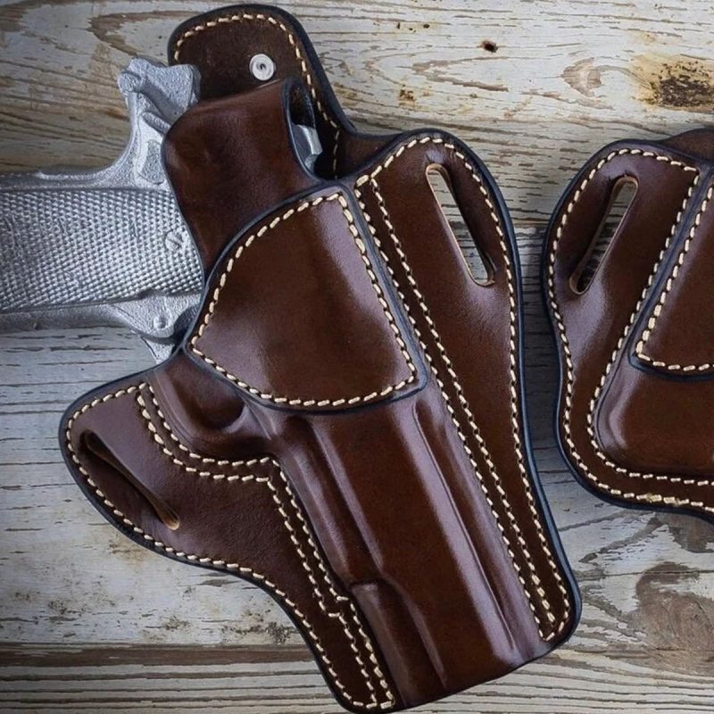 Funda de cuero tipo pancake con correa de pulgar - Vista 19