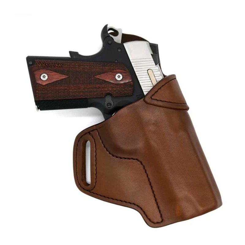 Funda exterior OWB de porte cruzado de cuero color habana Regulator - Vista 2