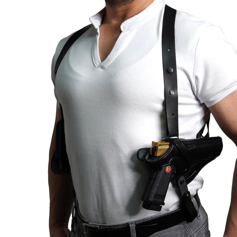 Funda de hombro negra Miami Vice con portacargador - Vista 1