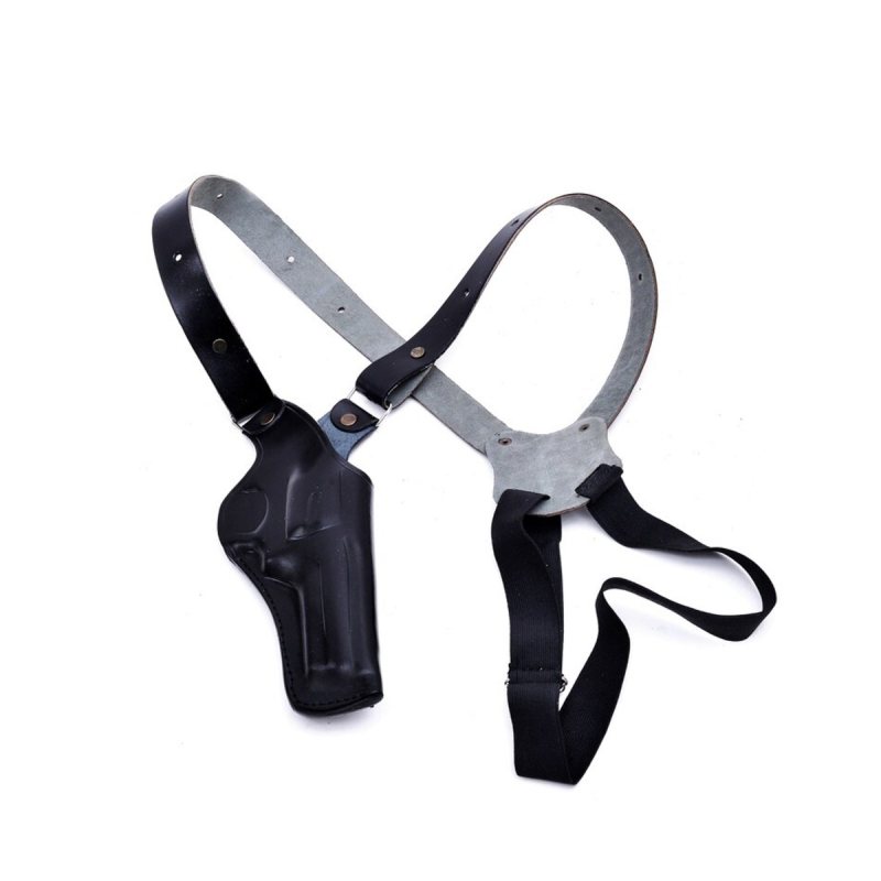 Funda de hombro vertical de cuero negro para la serie S&W 686 - Vista 10