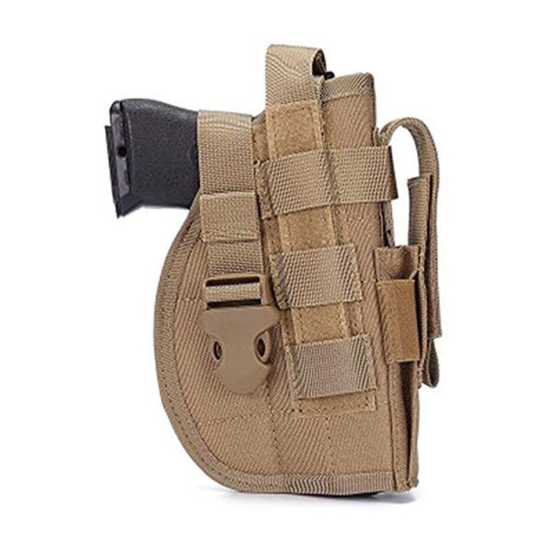 Funda de caza MOLLE de nailon color habana con portacargador - Vista 2