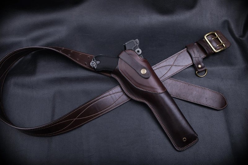 Funda de caza de cinturón de cuero vintage - Vista 2