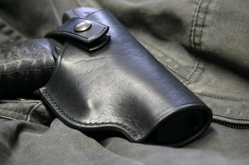 Funda de cinturón de cuero liso para Walther PPQ - Vista 2