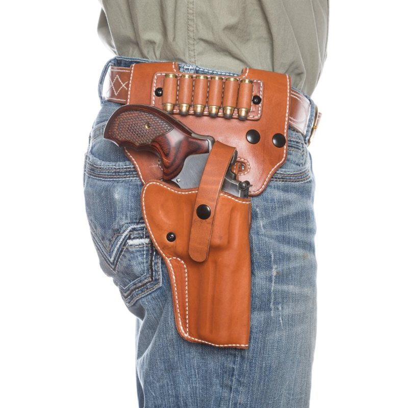 Funda western de cuero para revólver - Vista 10
