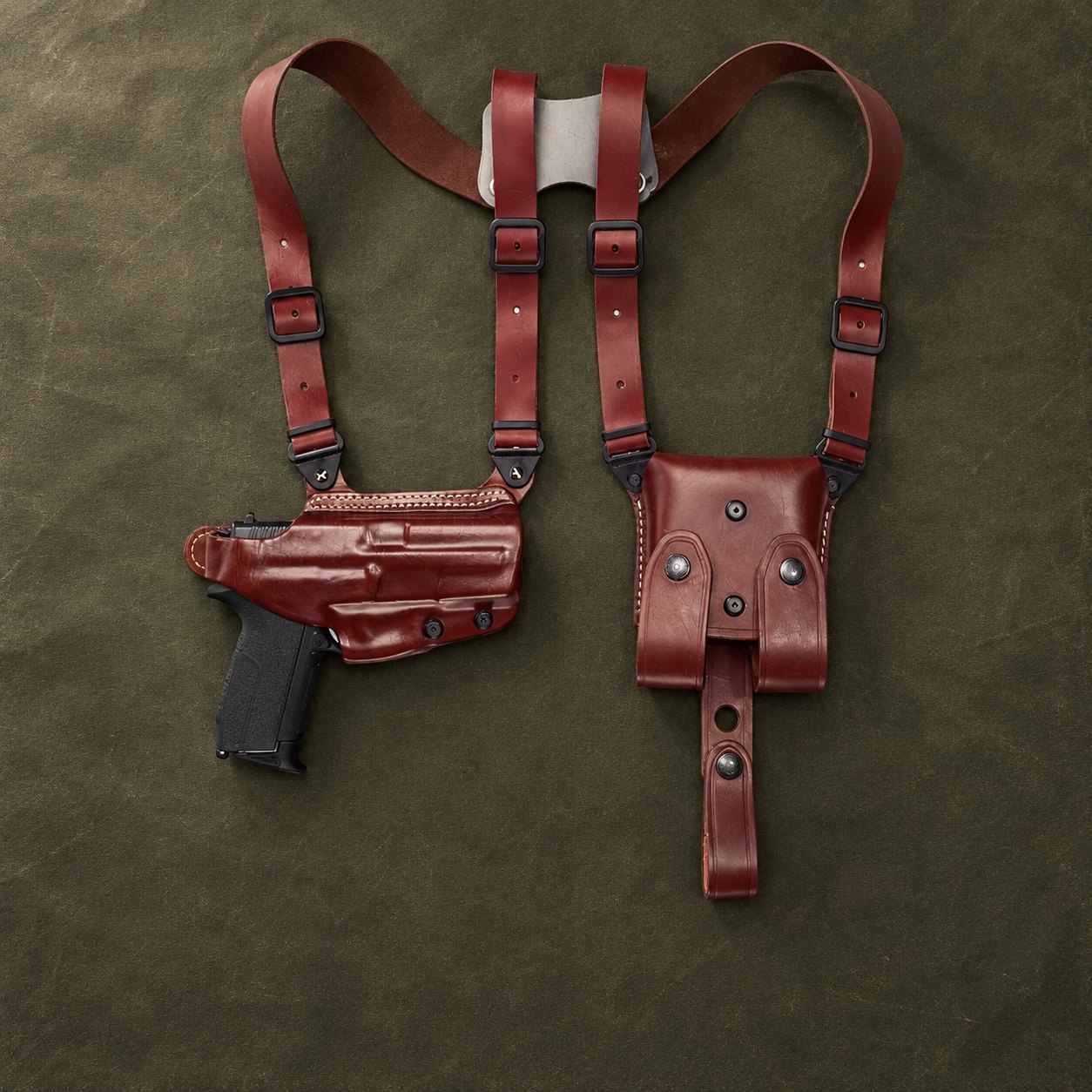 Funda de hombro de cuero